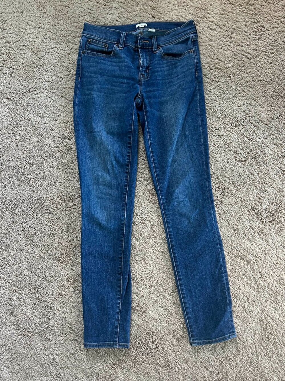 J. Crew Dark Wash Denim Straight Leg Stretch Jeans